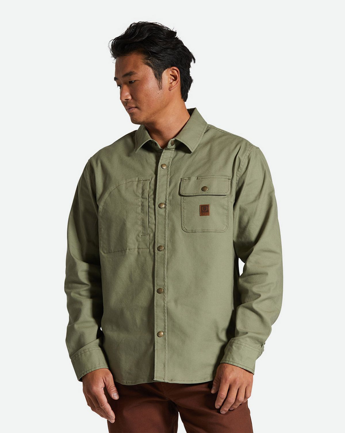 Brixton Builders Overshirt Oliven