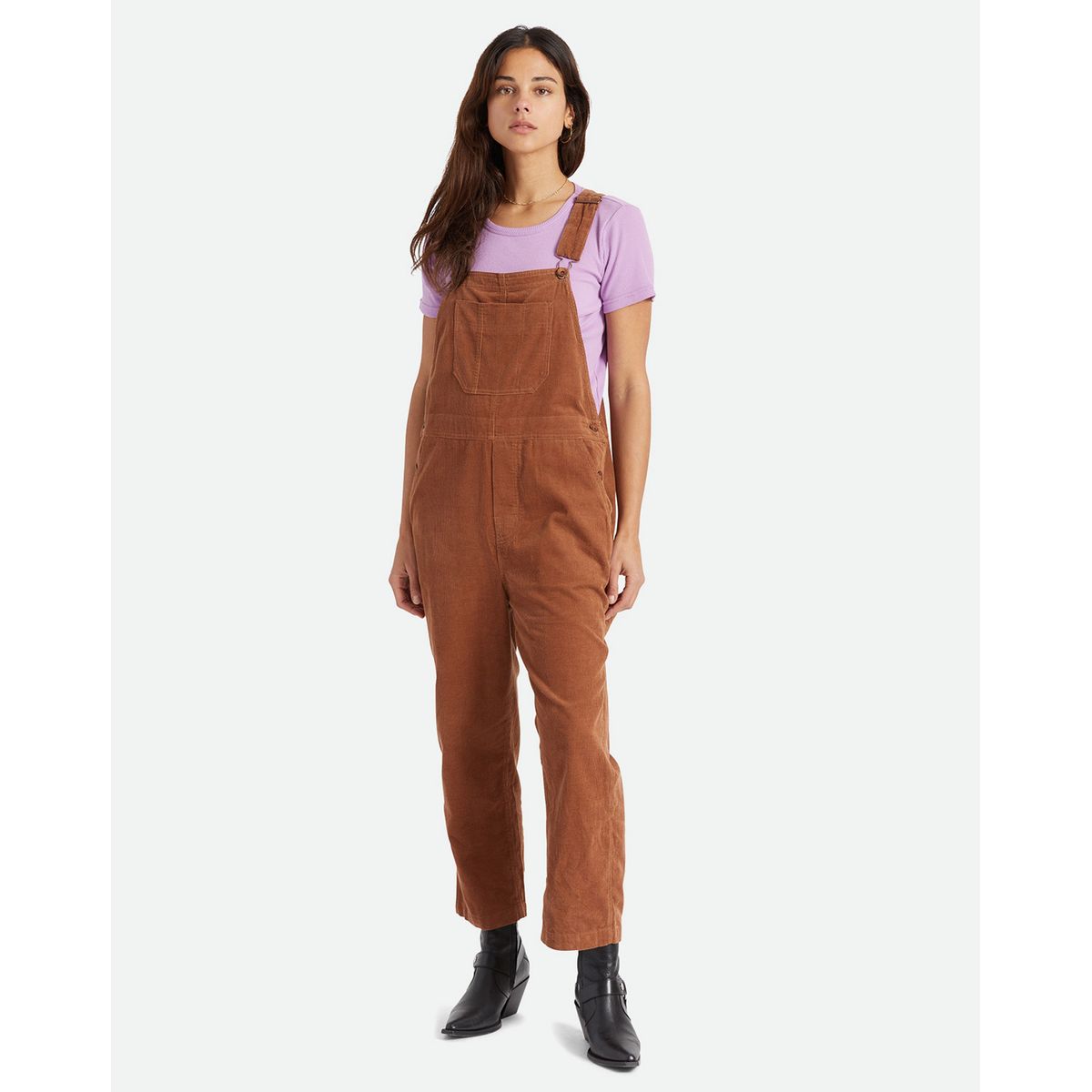 Brixton Christina Crop Overall Brun - Women