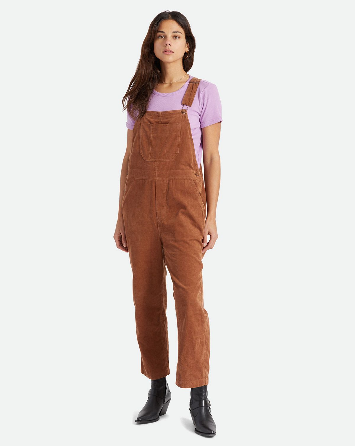 Brixton Christina Crop Overall Brun - Women