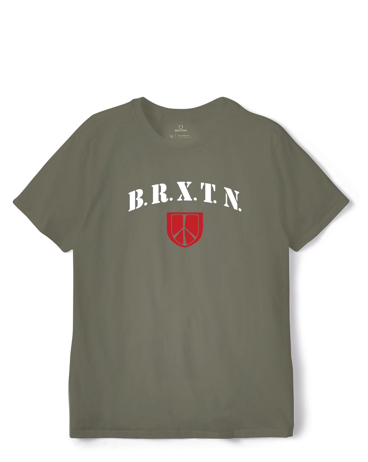 Brixton Harden Kortærmet T-Shirt Oliven