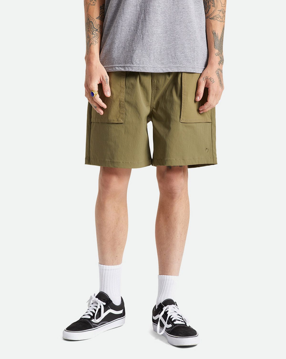 Brixton Jupiter Service X Shorts Oliven