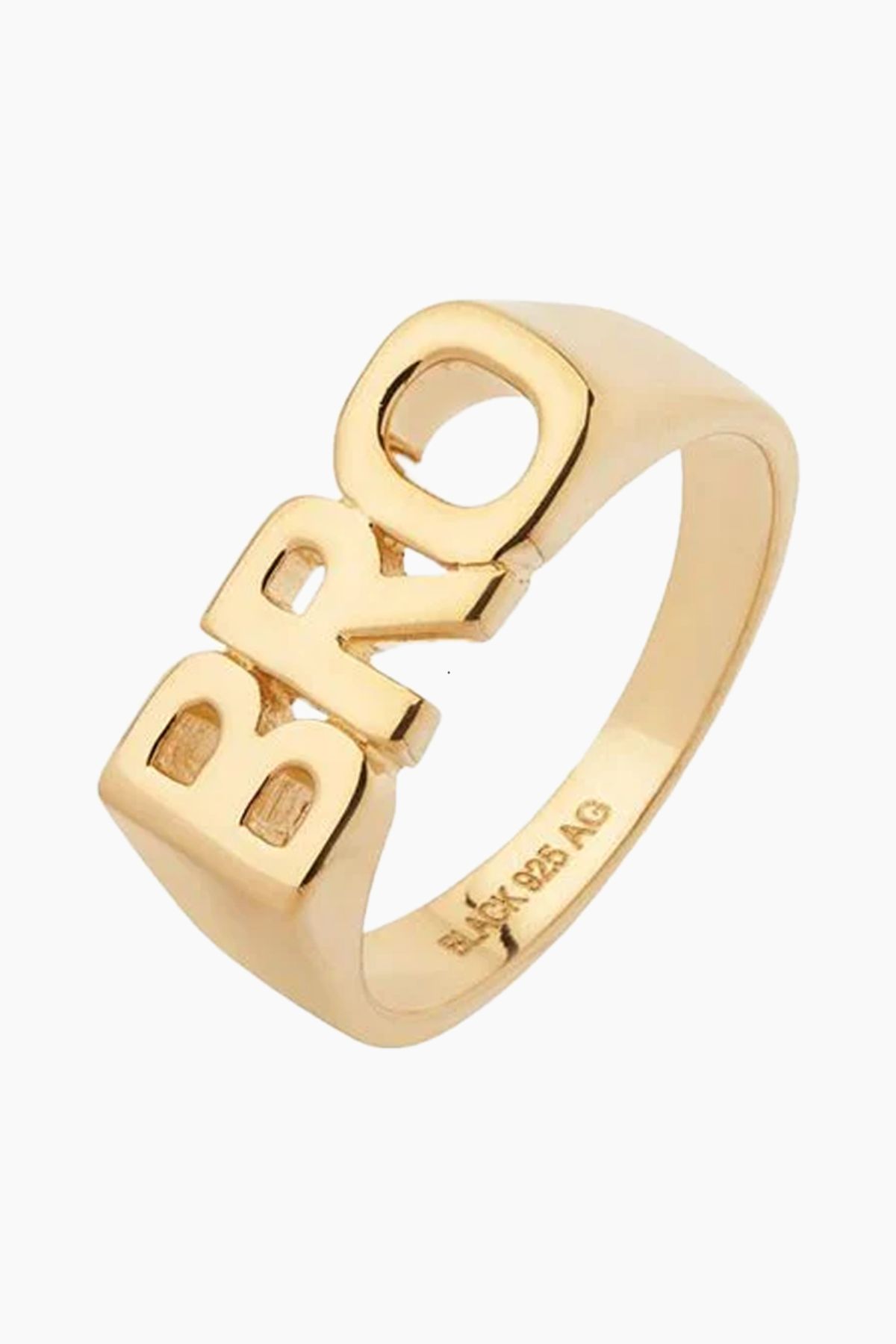 Bro Ring- Goldplated Silver - Maria Black - Guld 54