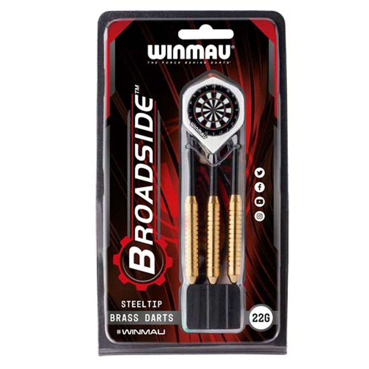 Broadside Steeltip Brass Dartpile 22g