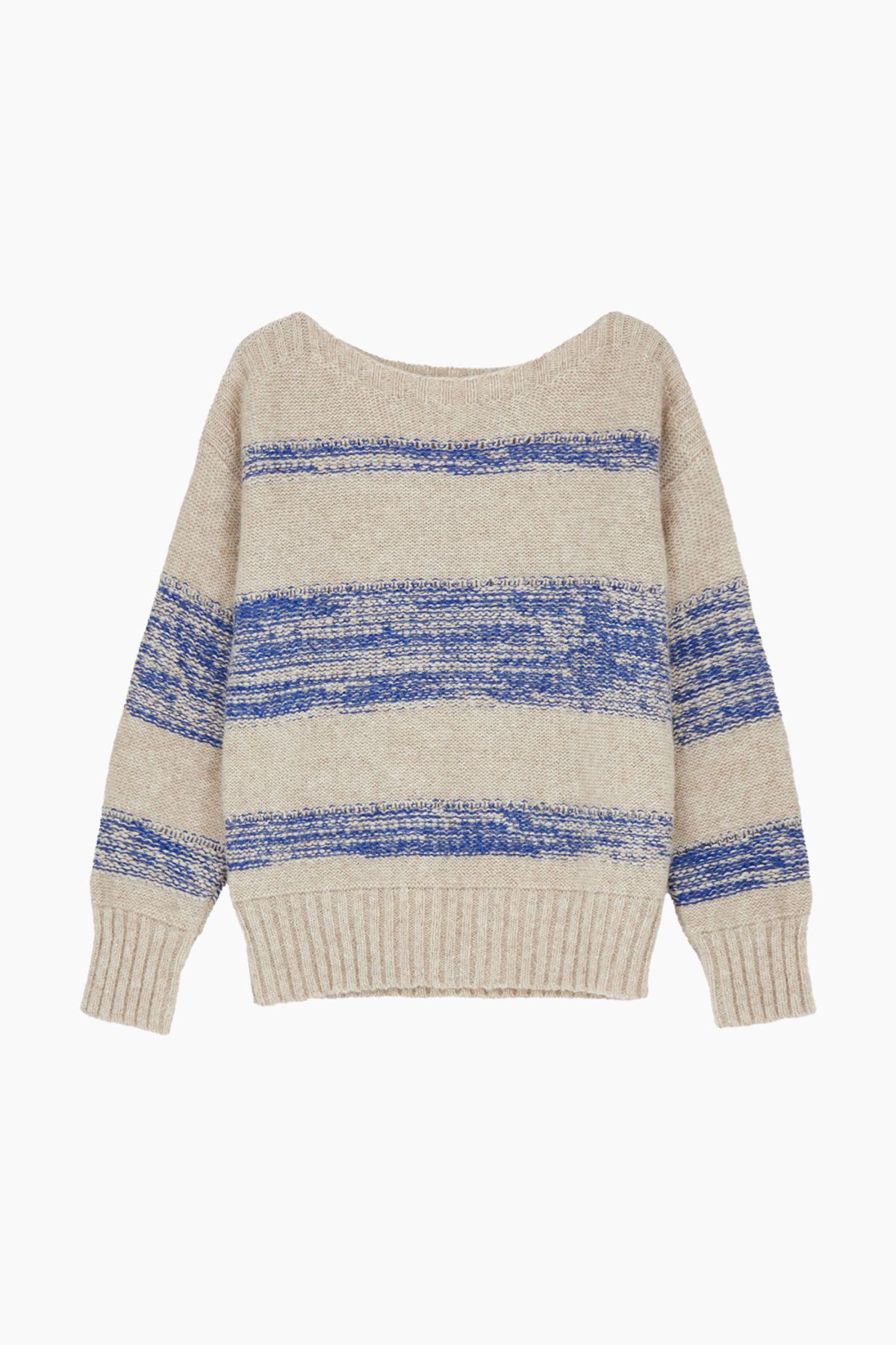 Brooke Sweater - Mix Bright Blue - Aiayu - Beige M