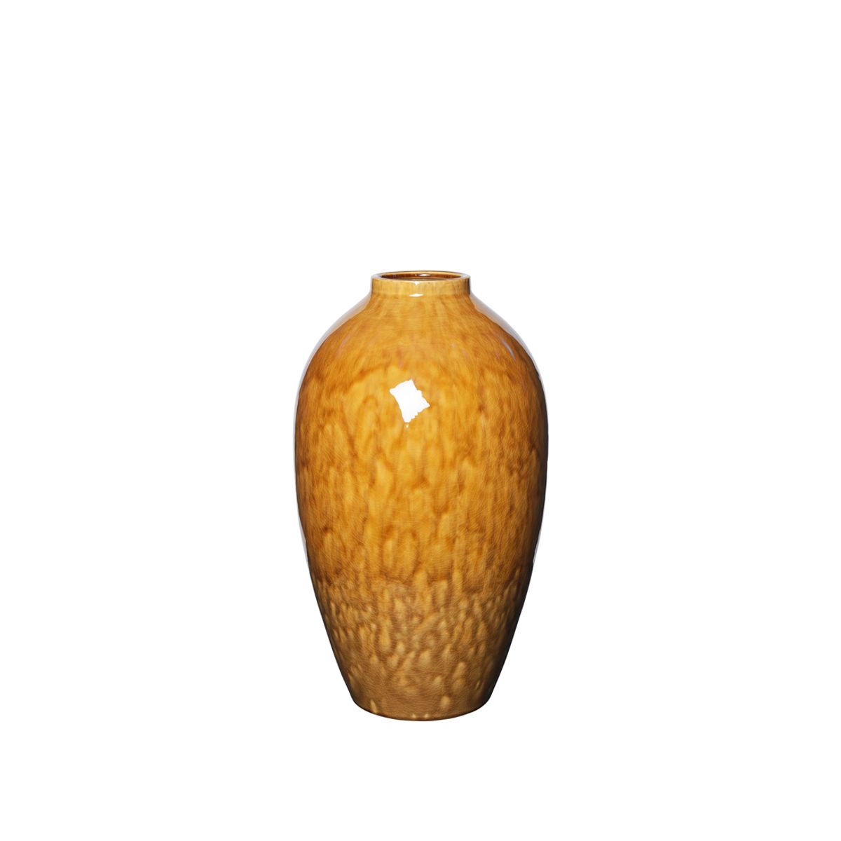 BROSTE COPENHAGEN Ingrid vase L, rund - cinnamon sand keramik