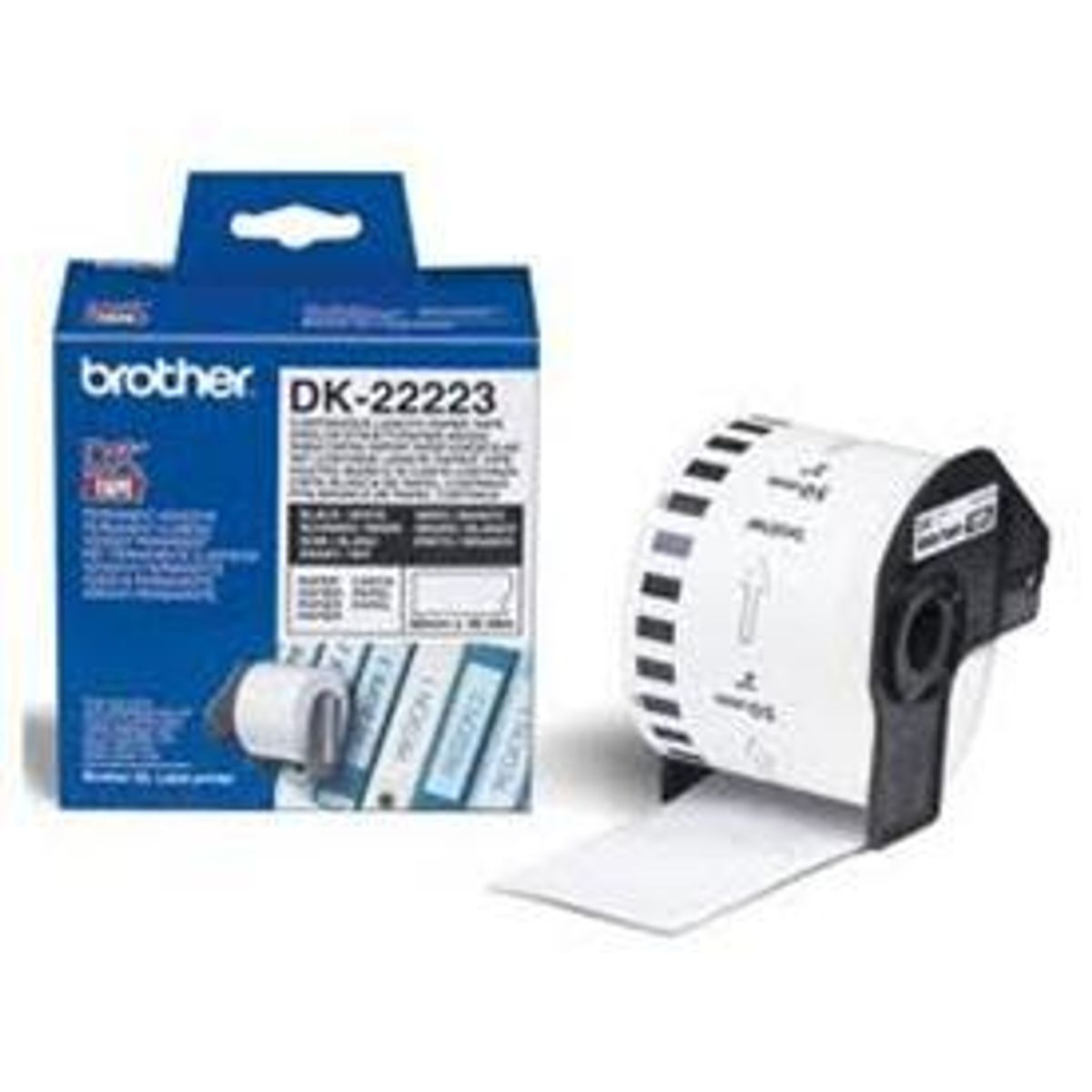 Brother 50mm papirtape - hvid (30,48m)