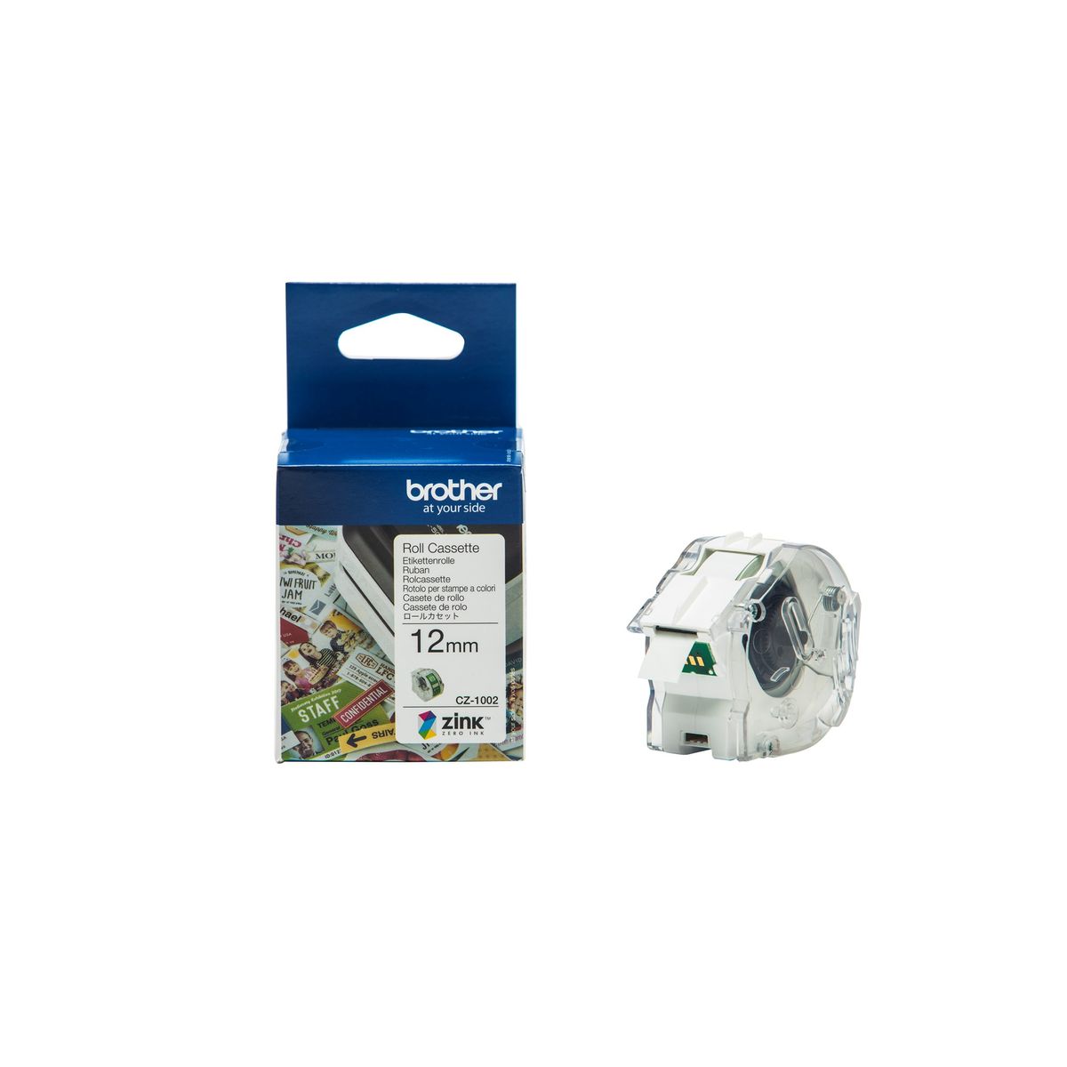 Brother CZ-1002 tape white 12mm x 5m