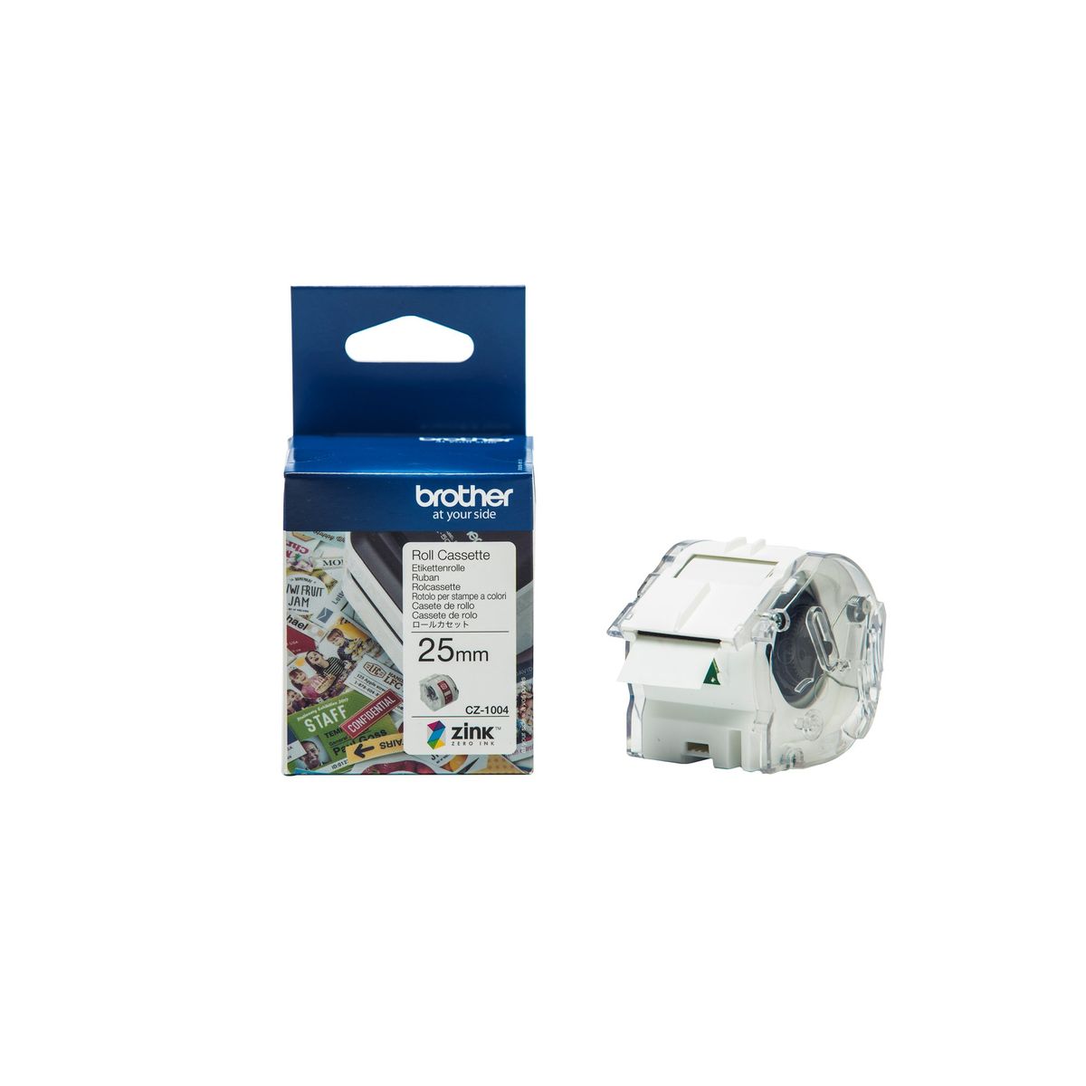 Brother CZ-1004 tape white 25mm x 5m