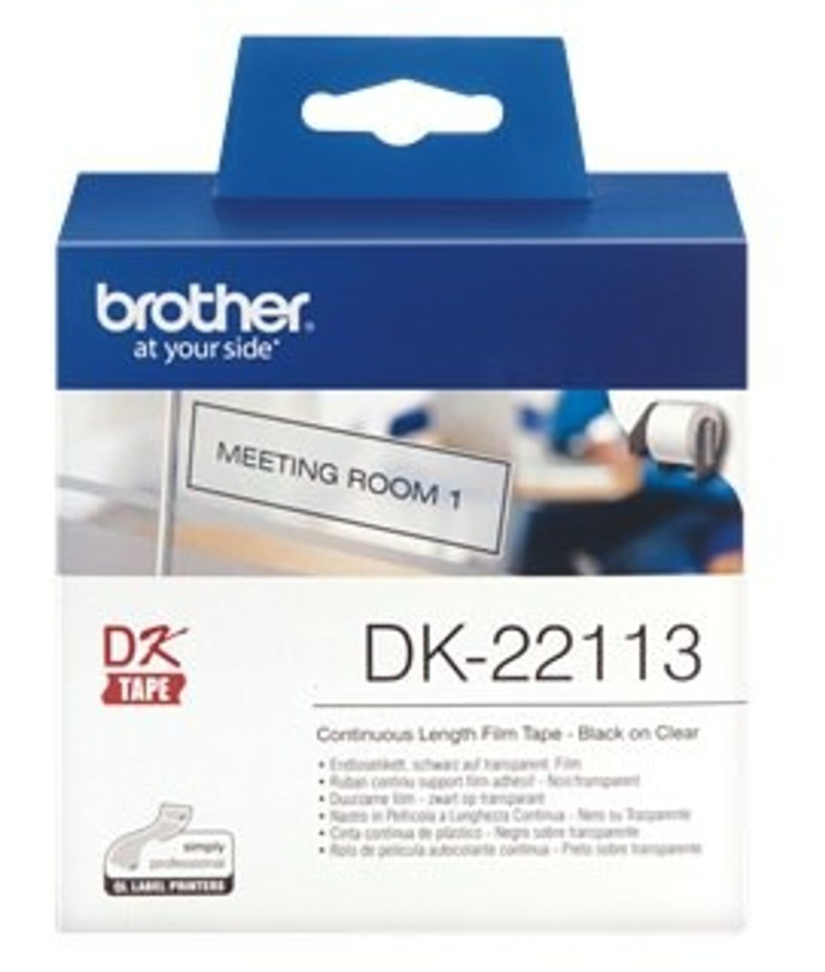 Brother DK-22113 DK-rulle / 62mm / Klar plastiktape