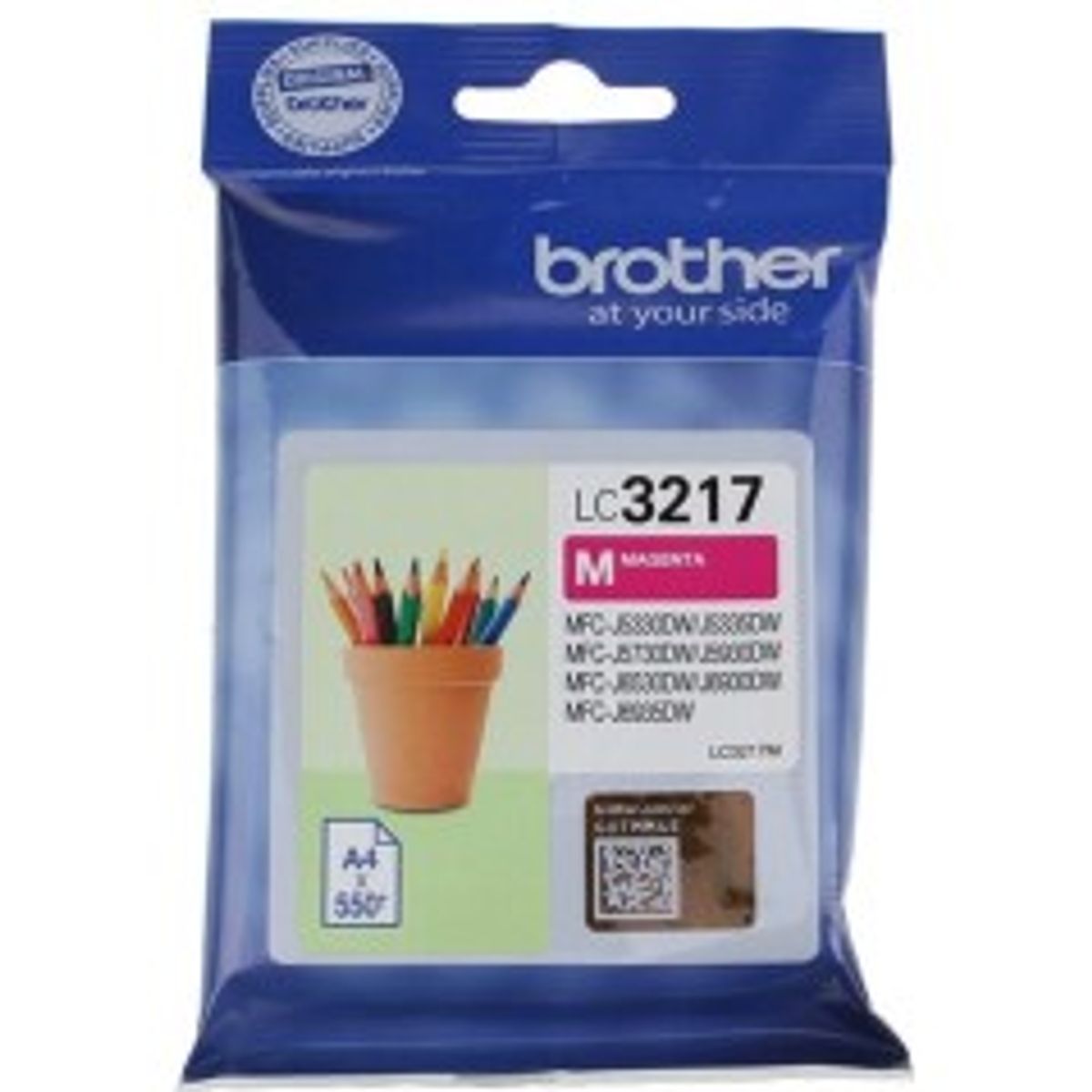 Brother LC 3217M Magenta 550 sider Blæk