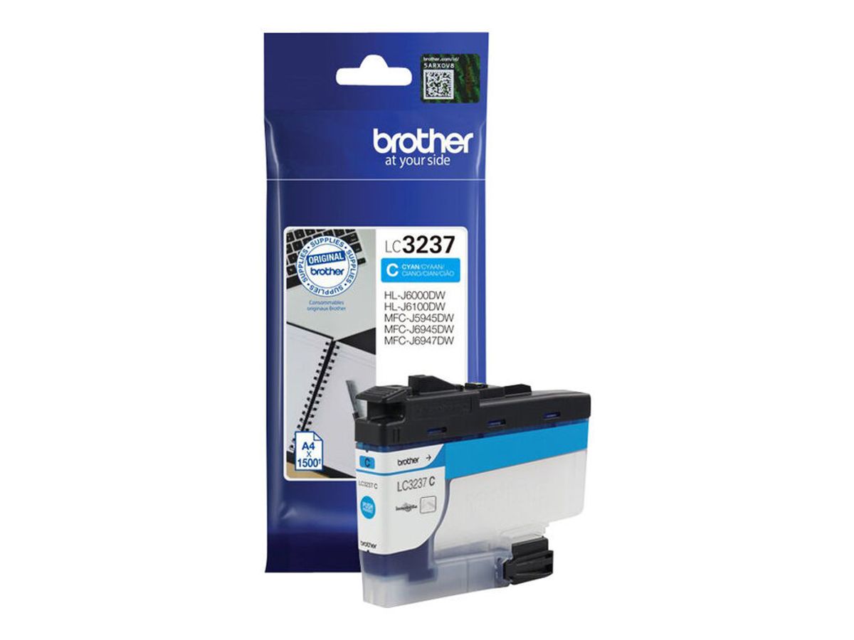 Brother LC 3237C Cyan 1500 sider