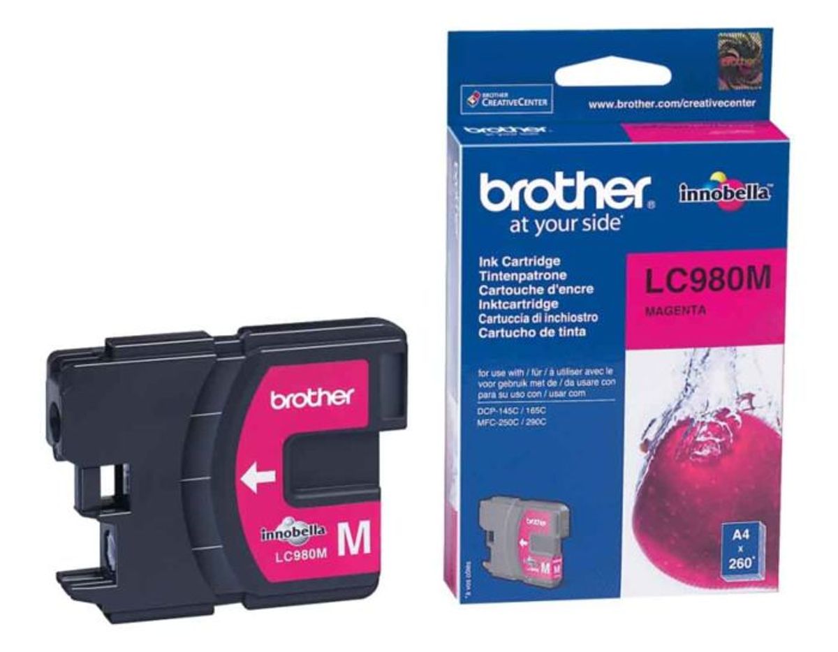 Brother LC980M Magenta Blækpatron, 260 sider