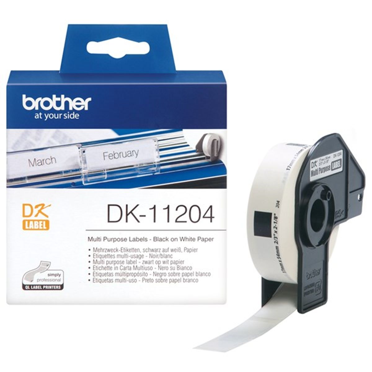 Brother multi label (17x54mm) 400 stk.