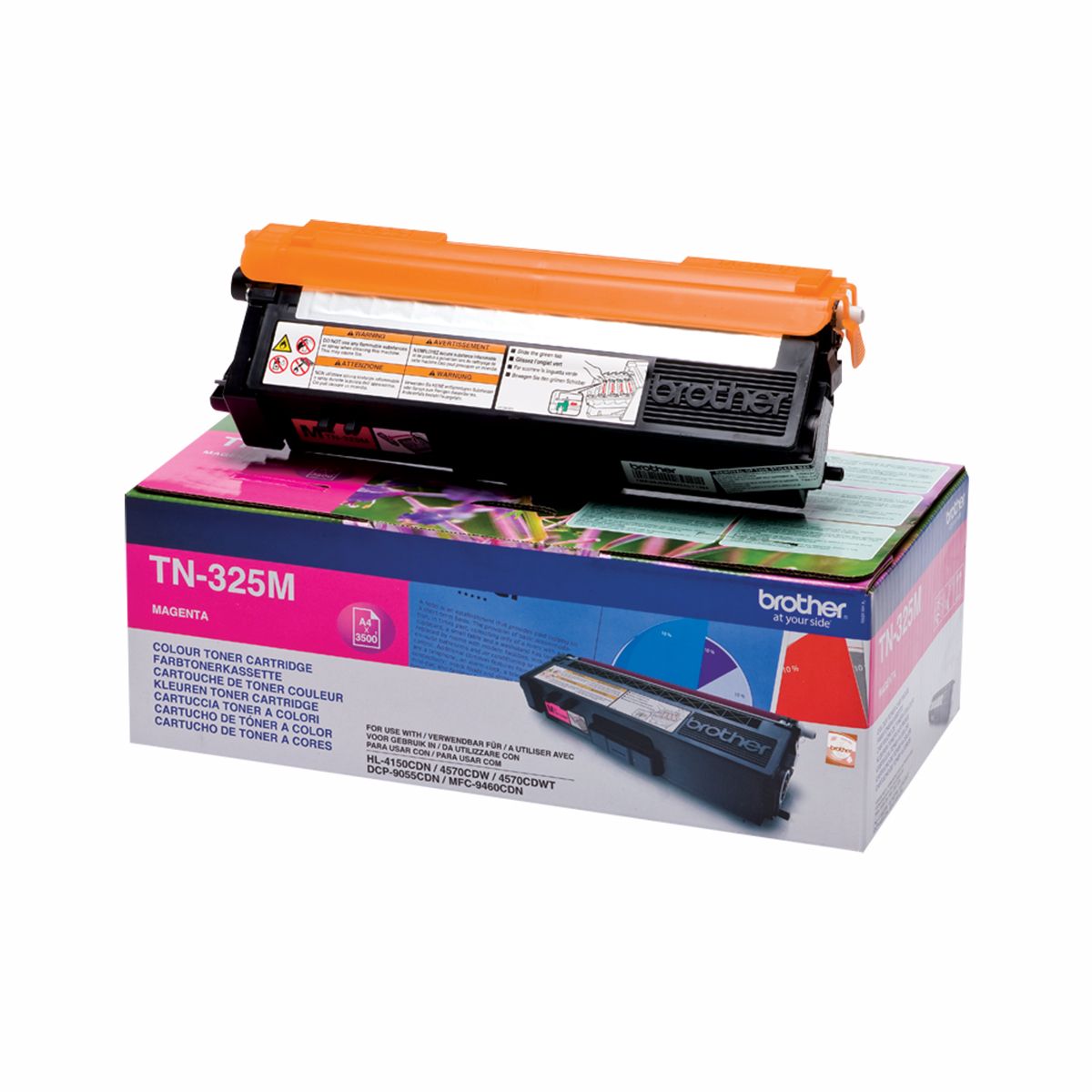 Brother TN 325 M Magenta Lasertoner, Original