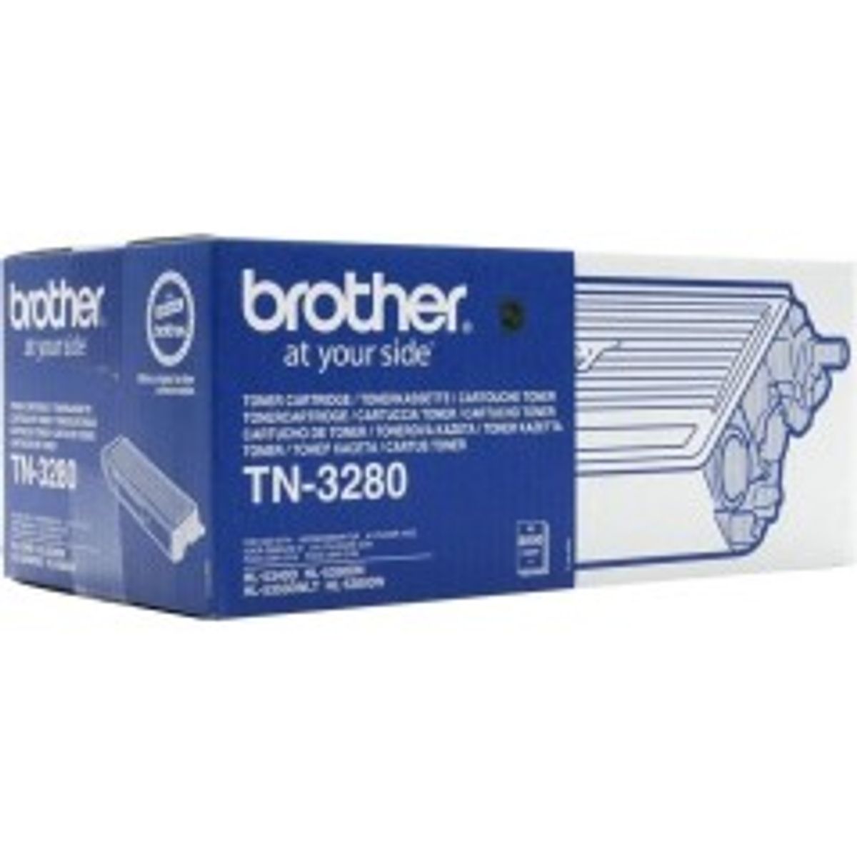 Brother TN 3280 Sort 8000 sider Toner