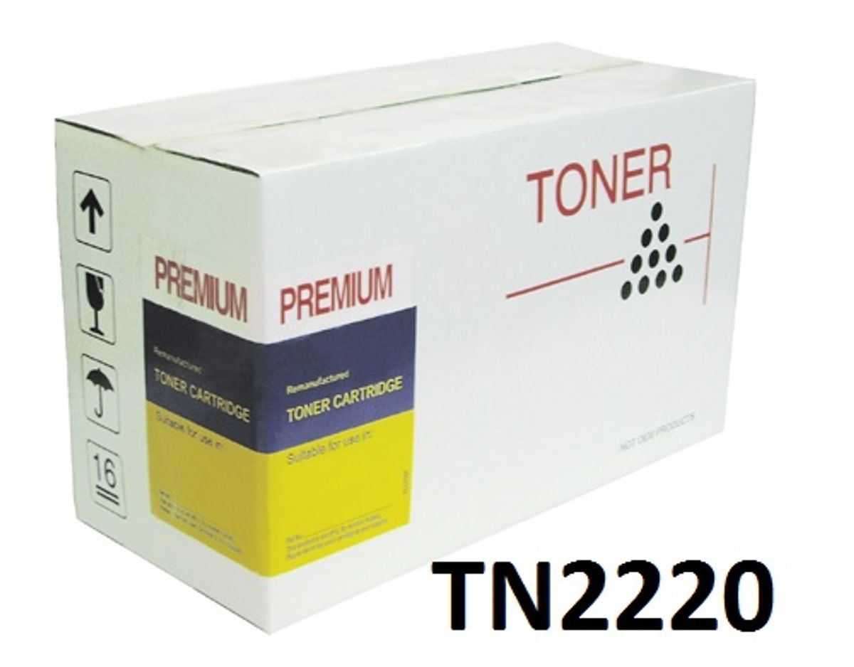 Brother TN2220 Sort Lasertoner kompatibel