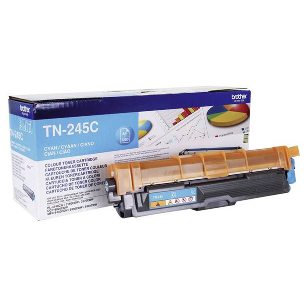 Brother TN245 C Cyan Lasertoner, Original