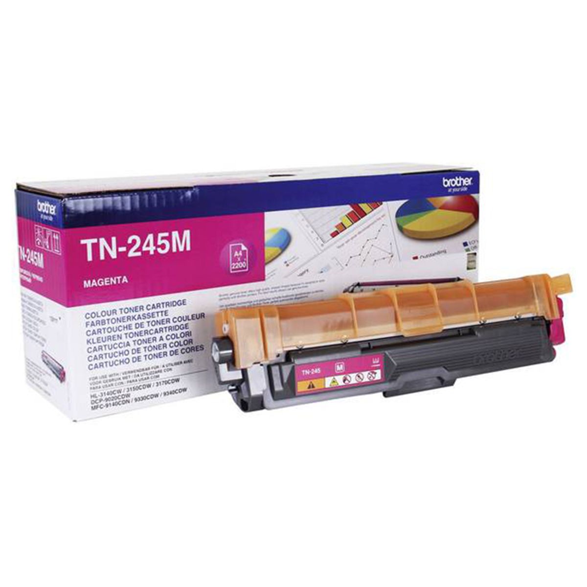 Brother TN245 M Magenta Lasertoner, Original