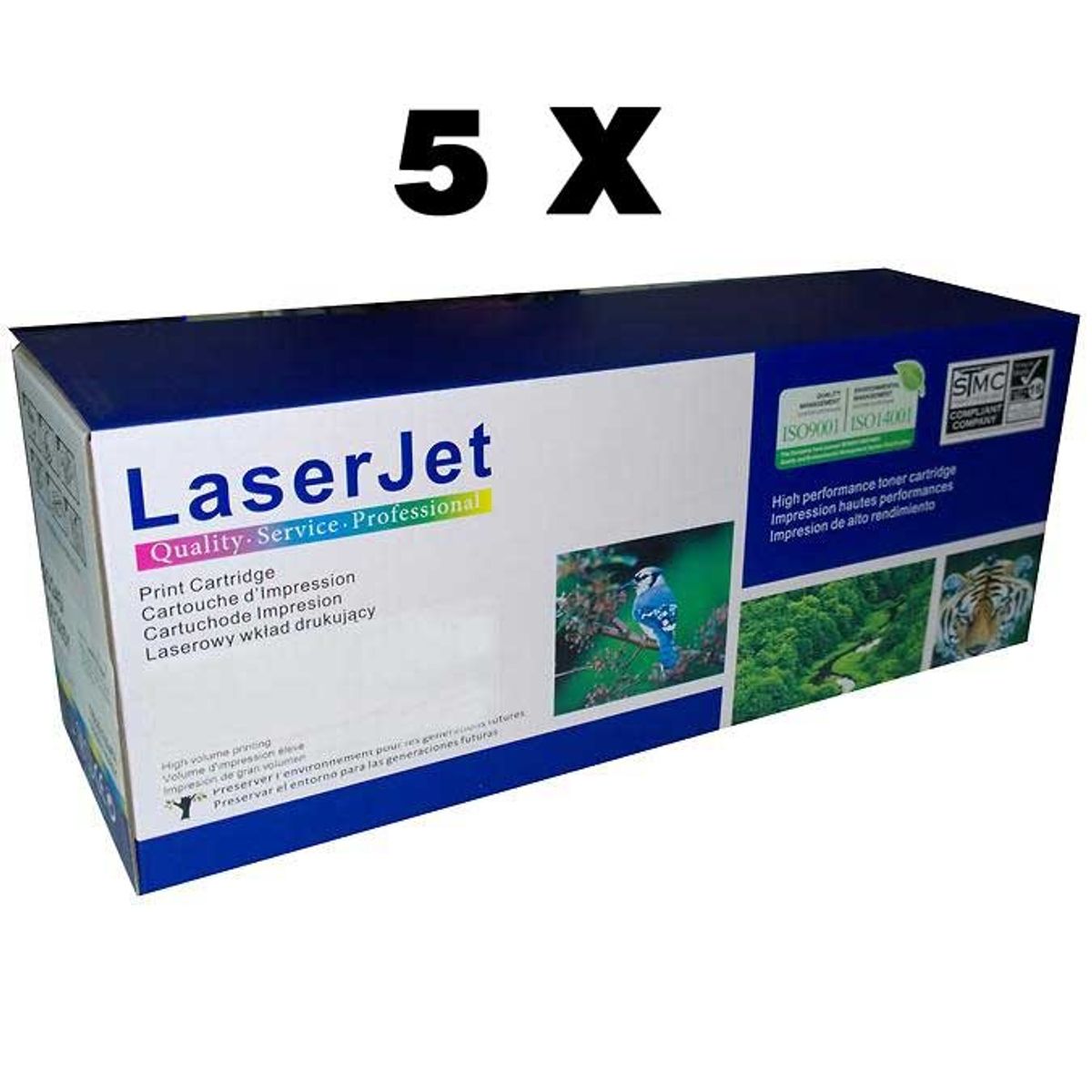 Brother TN247 / TN243 lasertoner 5 stk. kompatibel