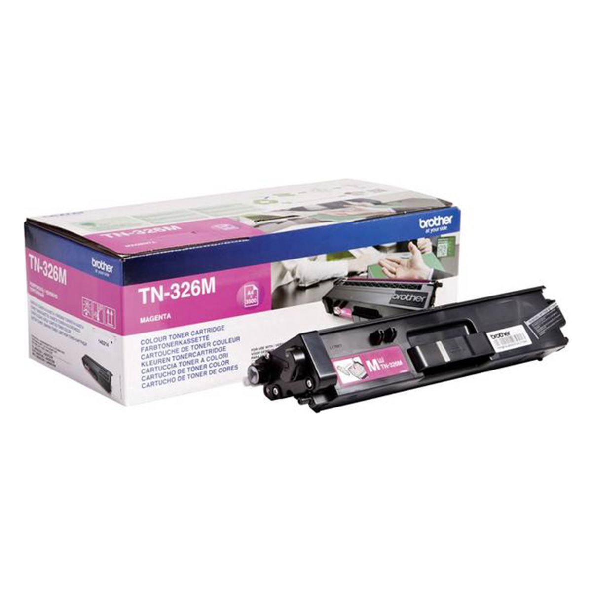 Brother TN326 M Magenta Lasertoner, Original