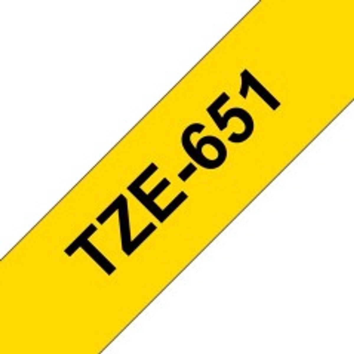 Brother TZE651 24MM BLACK ON YELLOW