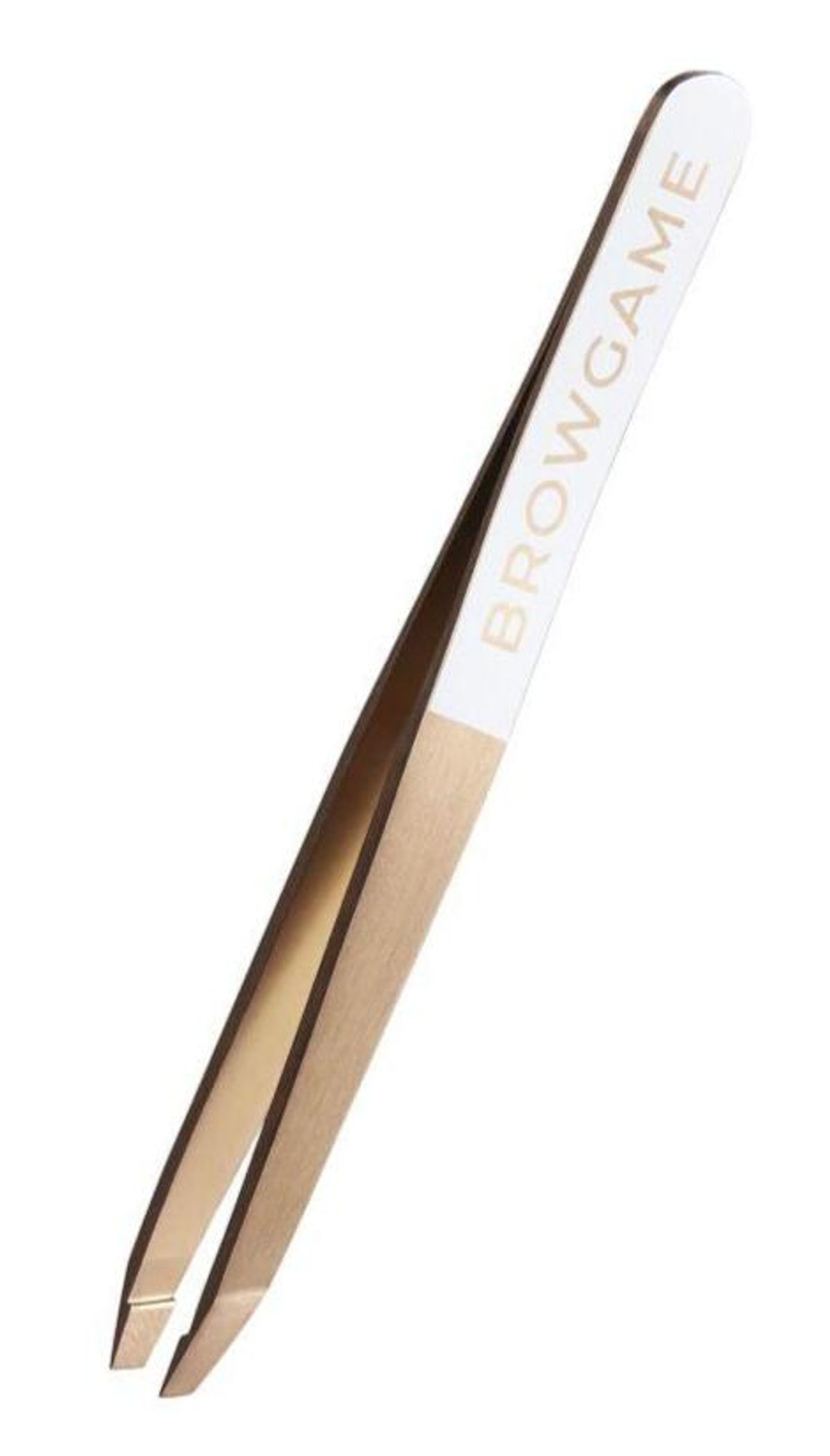 Browgame Cosmetics Prestige Tweezer Slanted Rose Gold