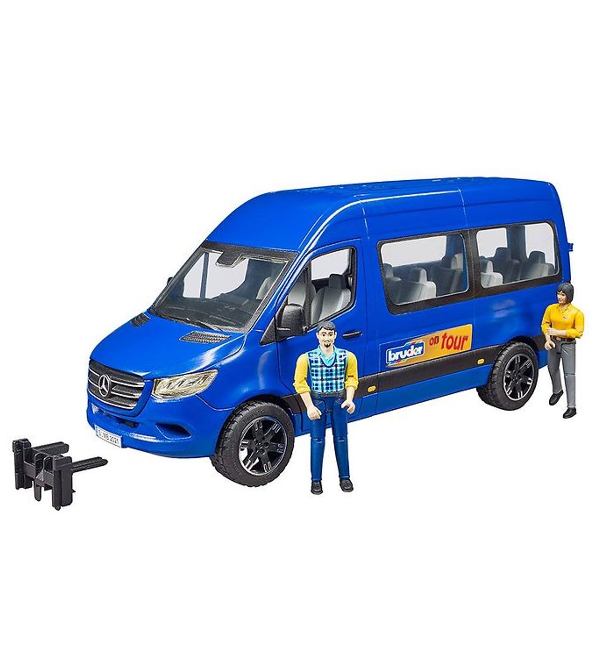 Bruder Bil - Mercedes Benz Sprinter Transfer m. Figurer - 02670