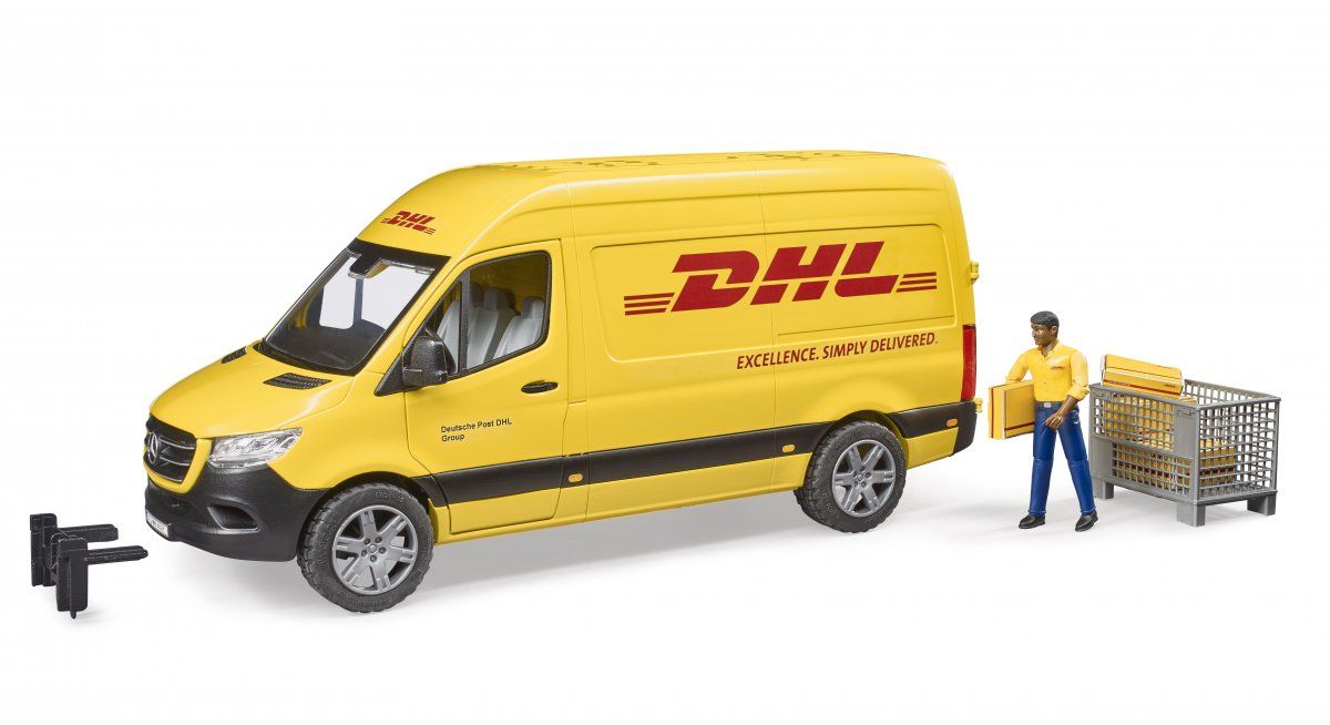 Bruder, MB Sprinter DHL Med Fører - Legetøj - Legekammeraten.dk