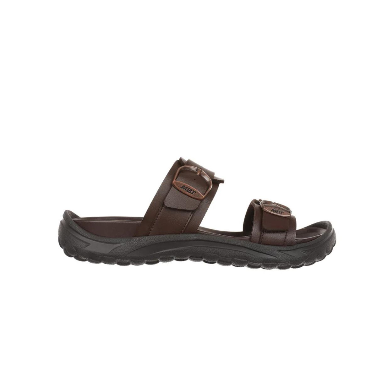 Brun dame slip in sandal fra MBT med ergonomisk fodseng - 36