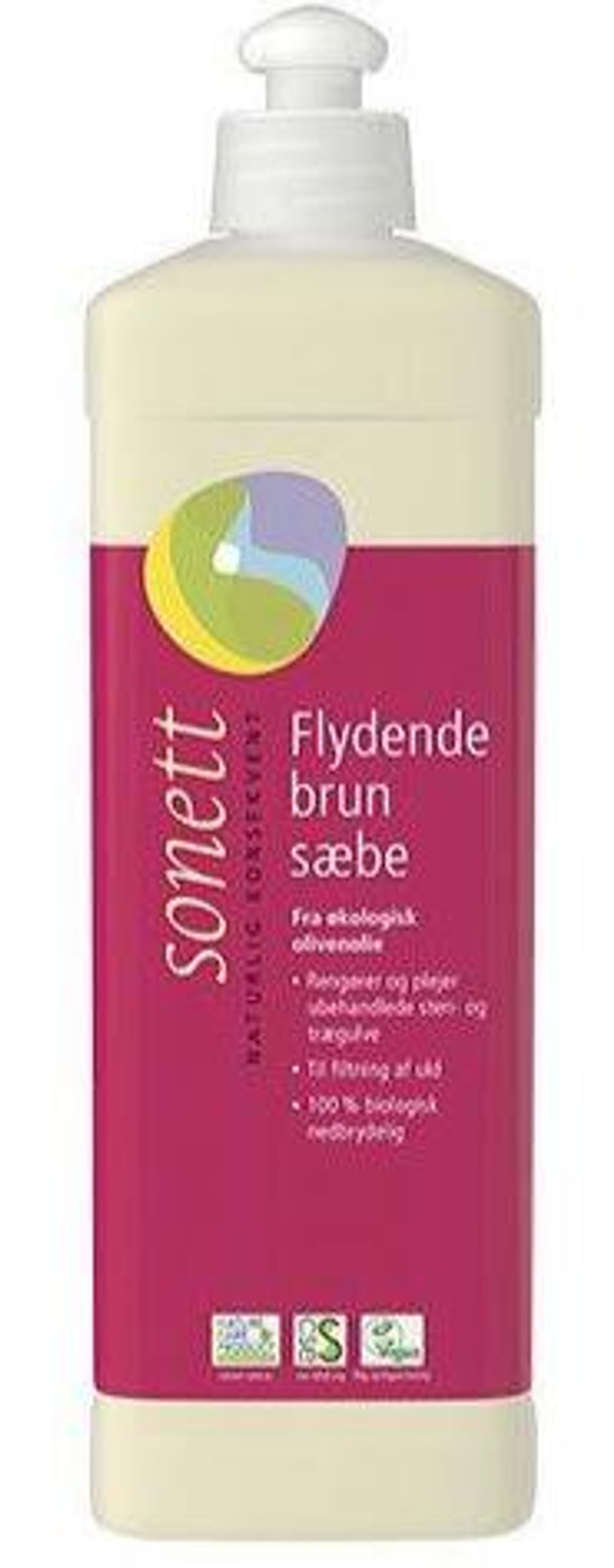 Brun sæbe flydende, 500 ml