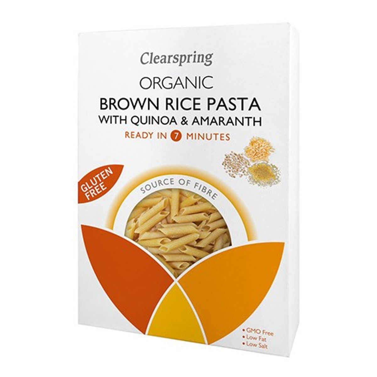 Brune ris penne med quinoa & amaranth Økologisk - 250 gram - Clearspring