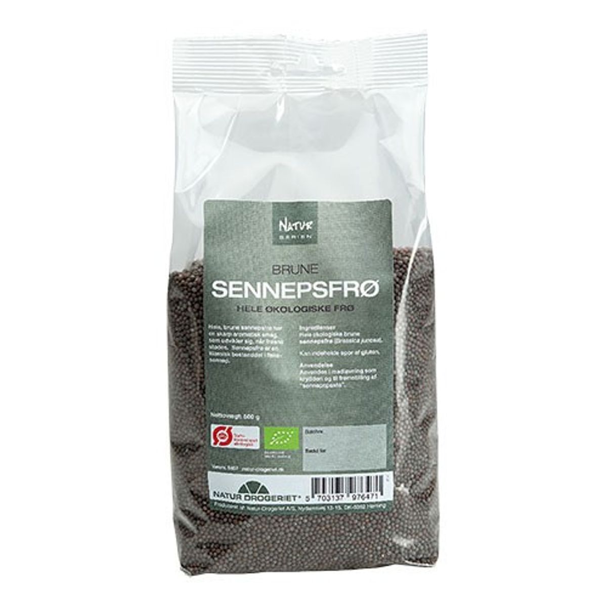 Brune Sennepsfrø Økologisk - 500 gram - Natur-Drogeriet