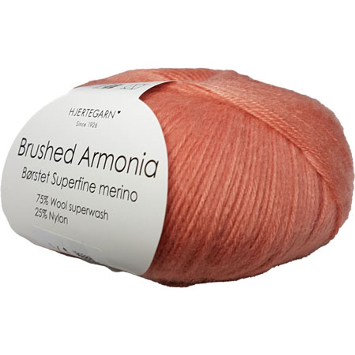 Brushed Armonia Børstet Superfine Merino Uldgarn Fv 1431 Laksefarvet