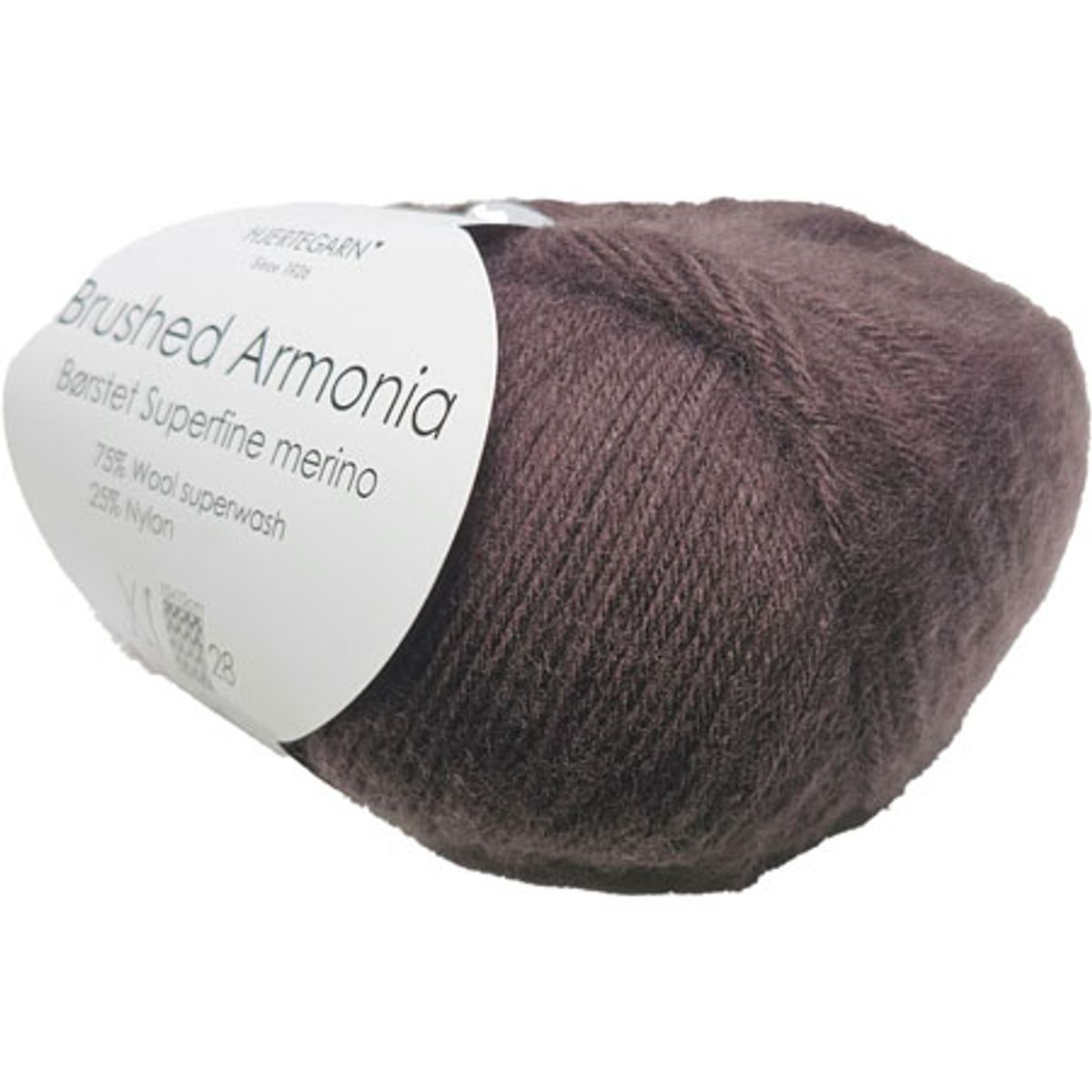 Brushed Armonia Børstet Superfine Merino Uldgarn Fv 1606 Brun