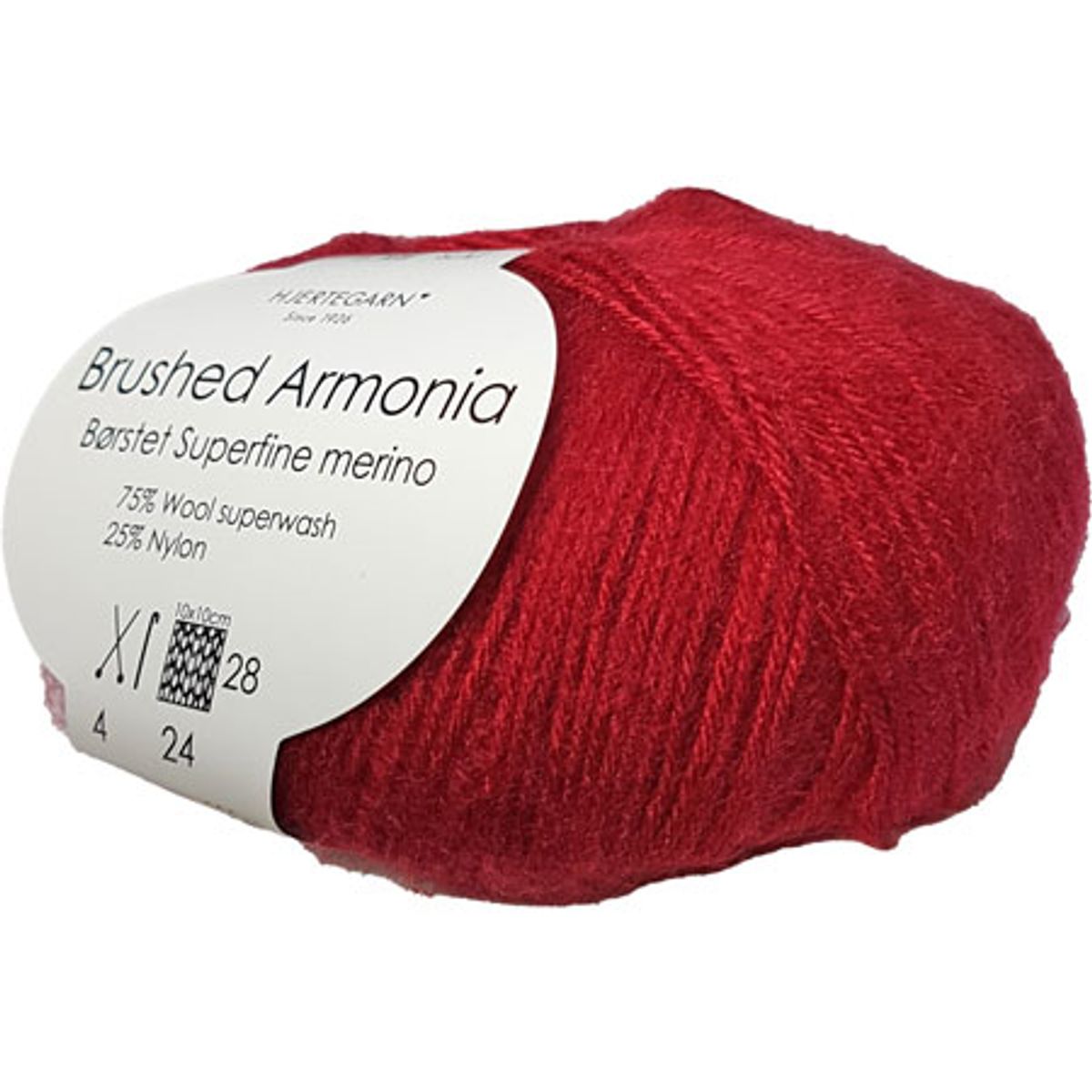 Brushed Armonia Børstet Superfine Merino Uldgarn Fv 1656 Vinrød