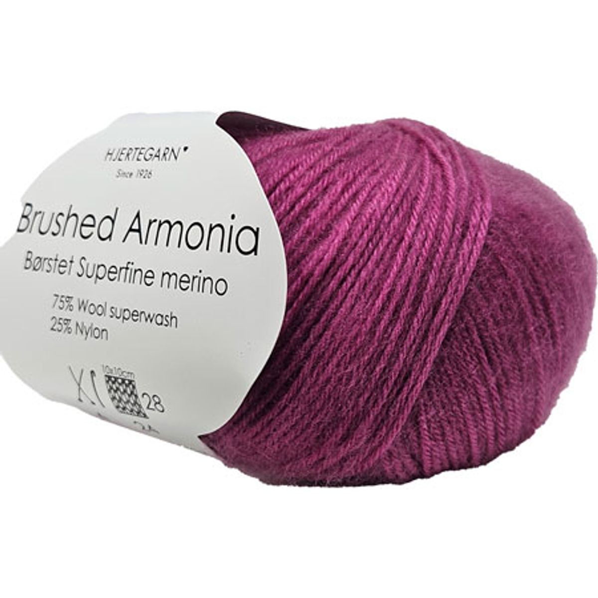 Brushed Armonia Børstet Superfine Merino Uldgarn Fv 2525 Lys Lilla