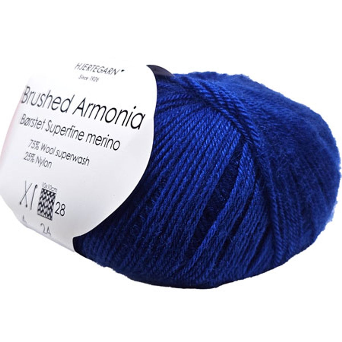 Brushed Armonia Børstet Superfine Merino Uldgarn Fv 6500 Kobolt Blå