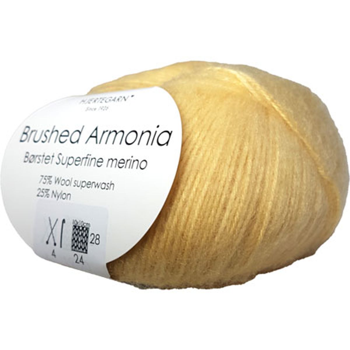 Brushed Armonia Børstet Superfine Merino Uldgarn Fv 826 Gul