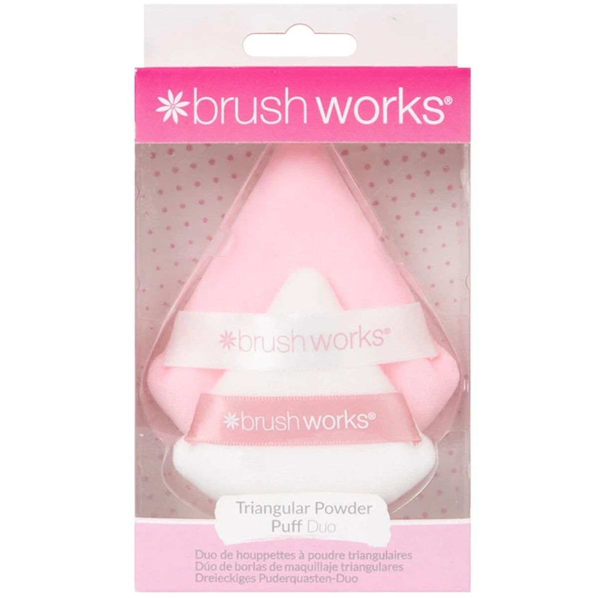 Brushworks Triangular Powder Puff Duo