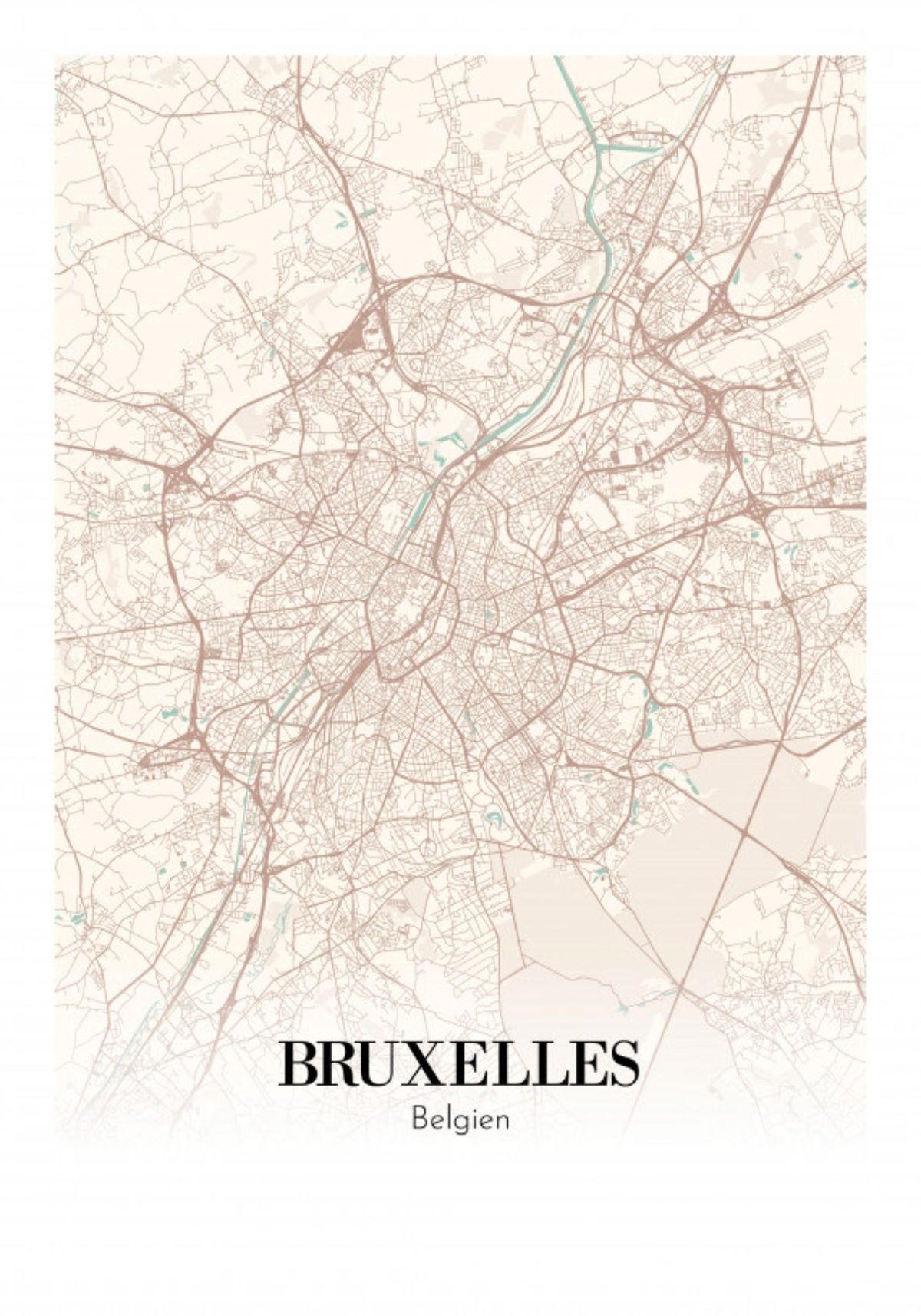 Bruxelles - Belgien 50x70 cm (B2)