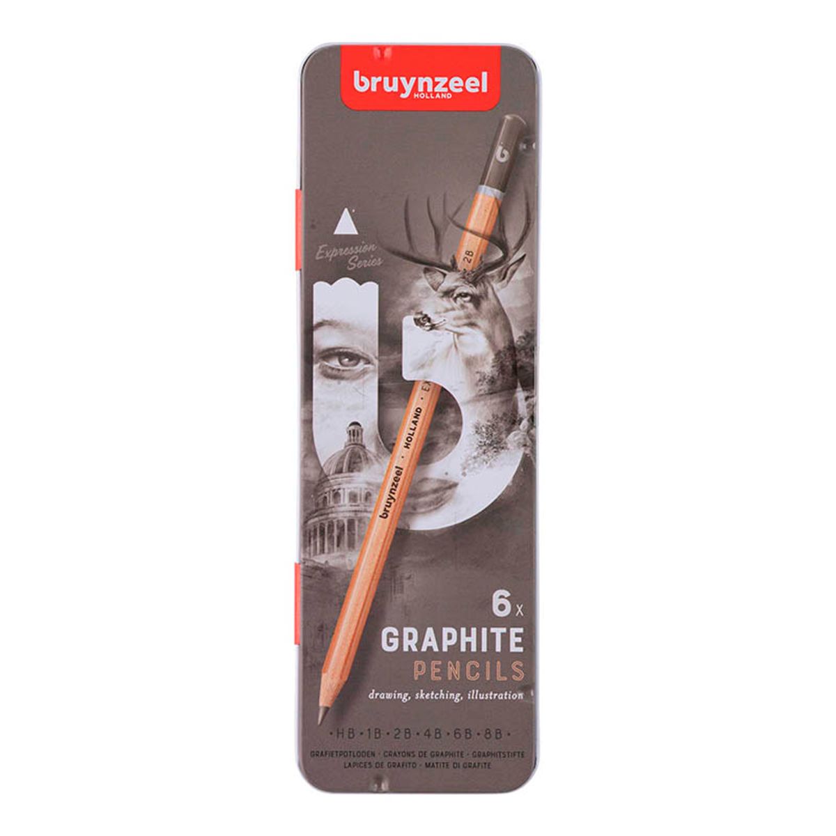 Bruynzeel graphite blyantsæt - Fast Lavp...