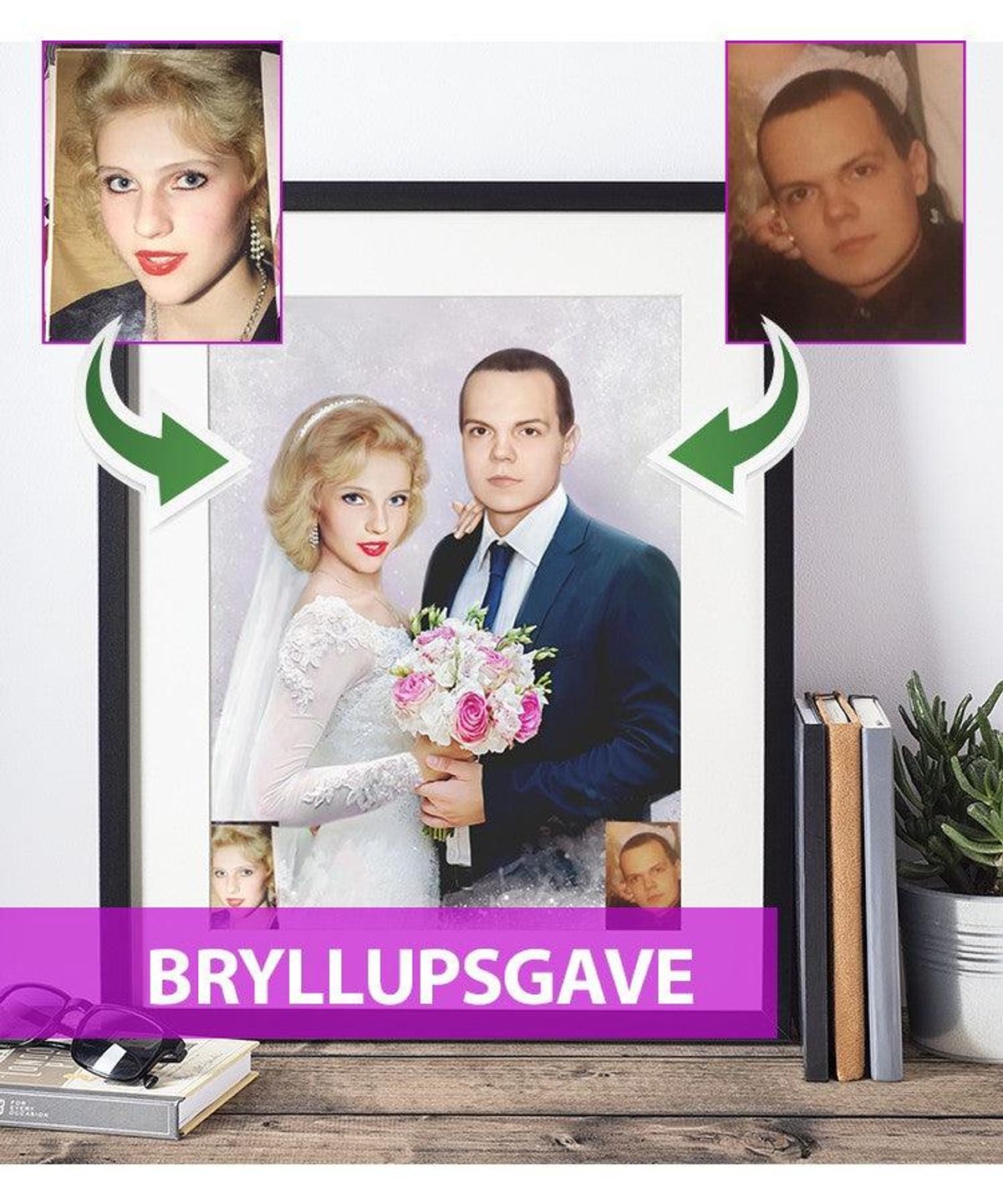 Bryllupsgave - Dream portræt efter dine fotos