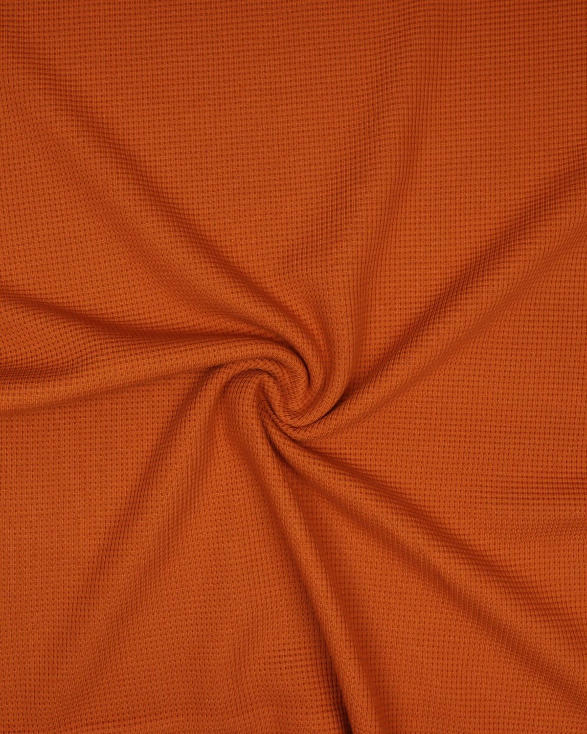 Brændt orange - Vaffel jersey - 6% Elastan, 94% Bomuld