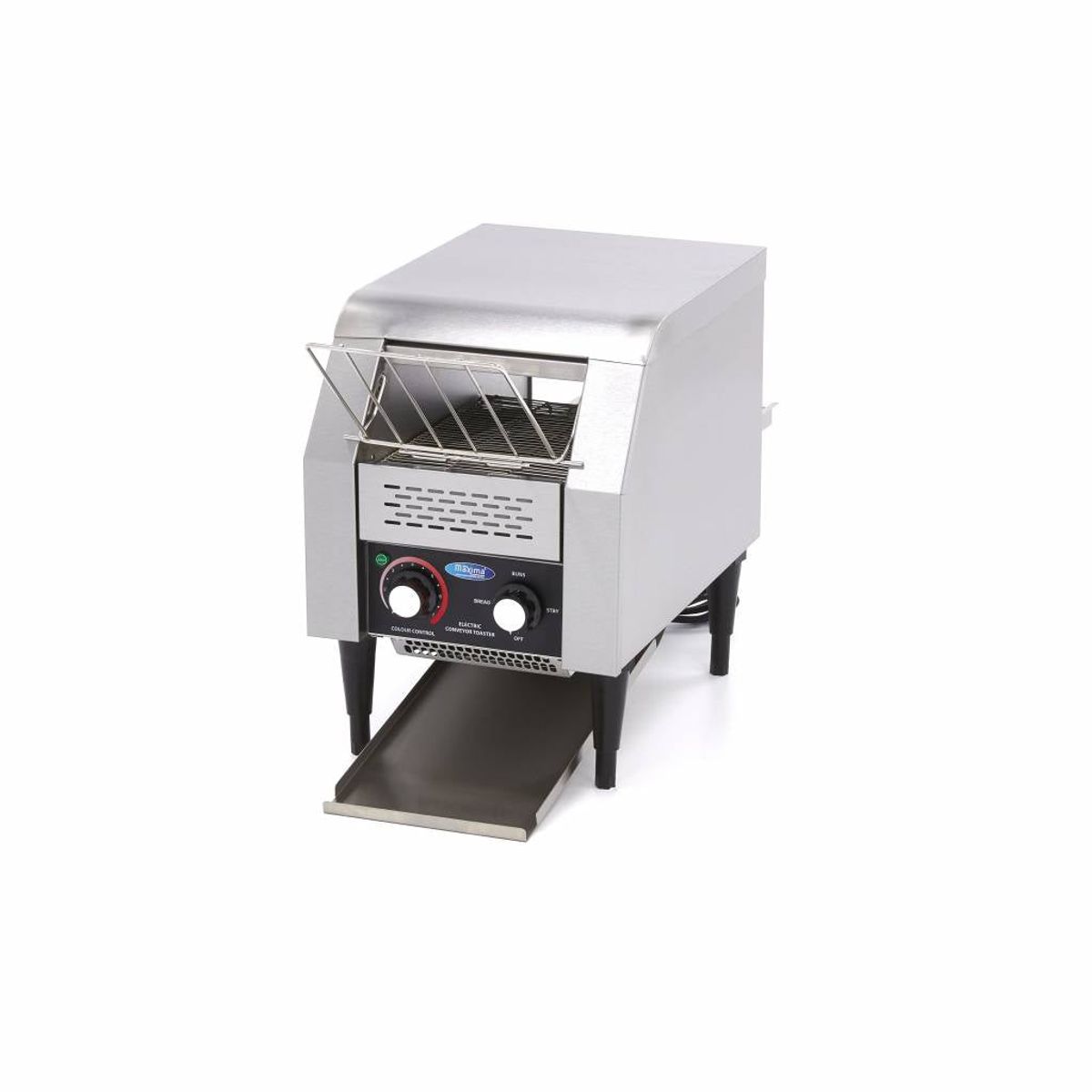 Brødrister / Conveyortoaster - 150 skiver/t - Justerbar hastighed - inkl. krummebakke