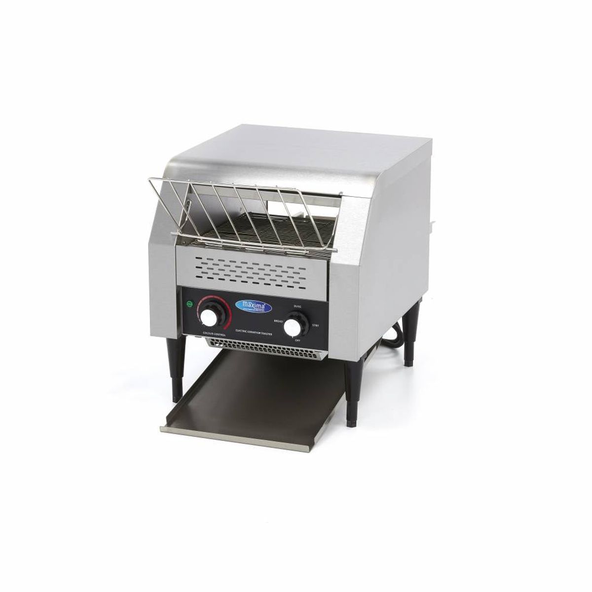 Brødrister / Conveyortoaster - 300 skiver/t - Justerbar hastighed - inkl. krummebakke