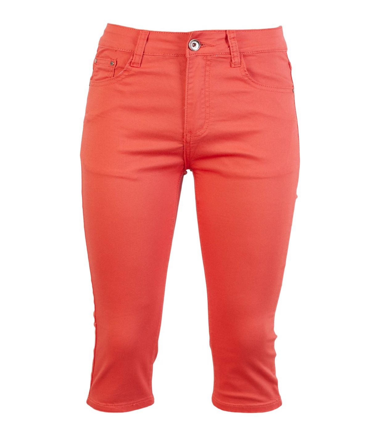 BS Jeans Dame Capri - Coral - 42