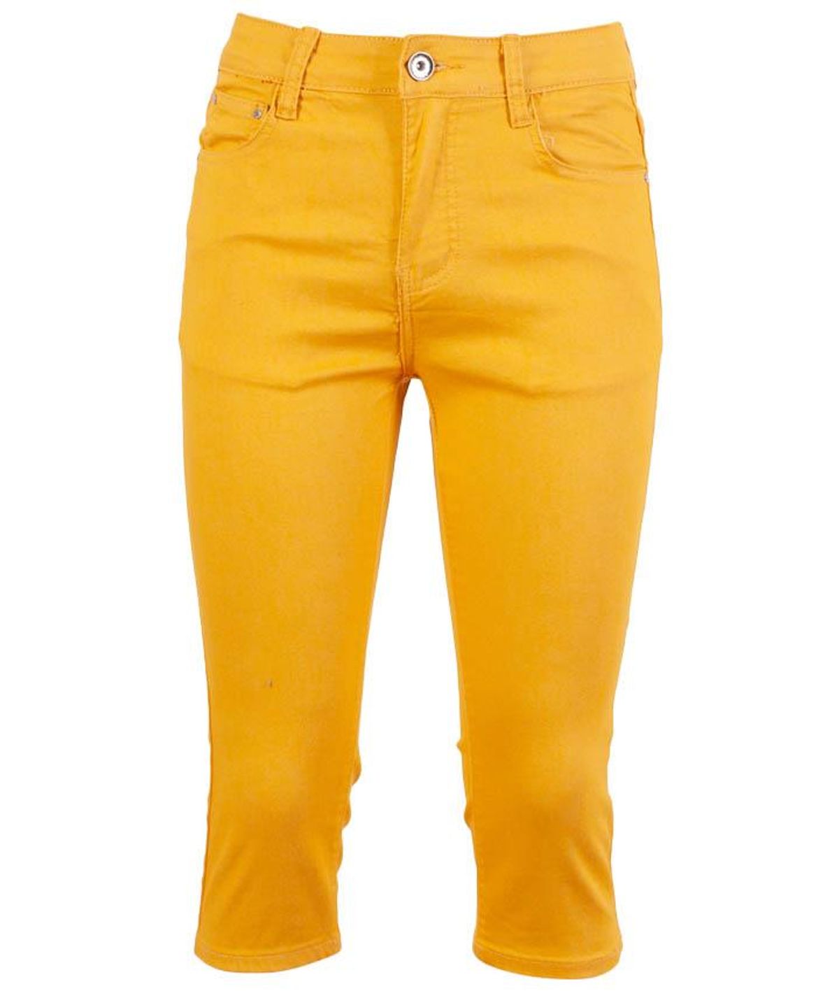 BS Jeans Dame Capri - Mustard - 36