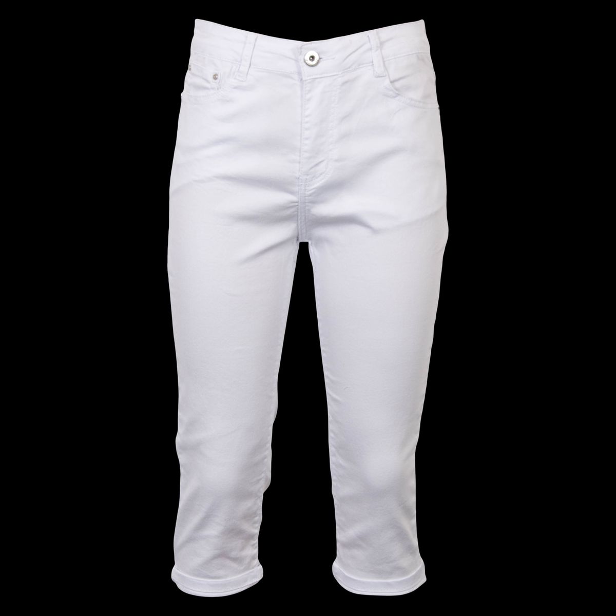 BS Jeans Dame Capri - White - 36