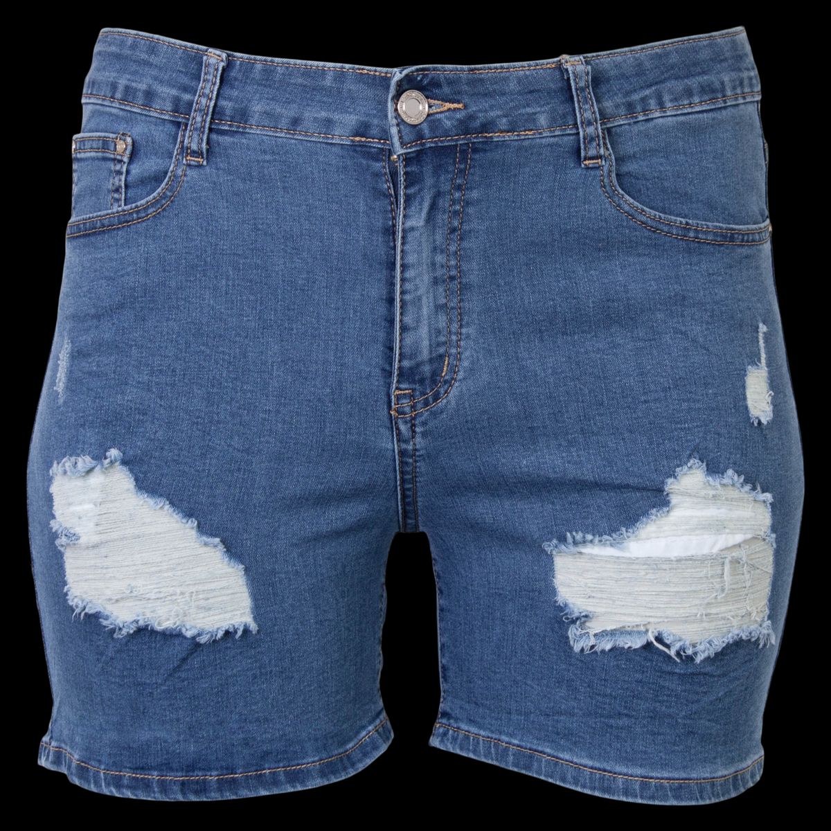 BS Jeans Dame Shorts - Denim - 44