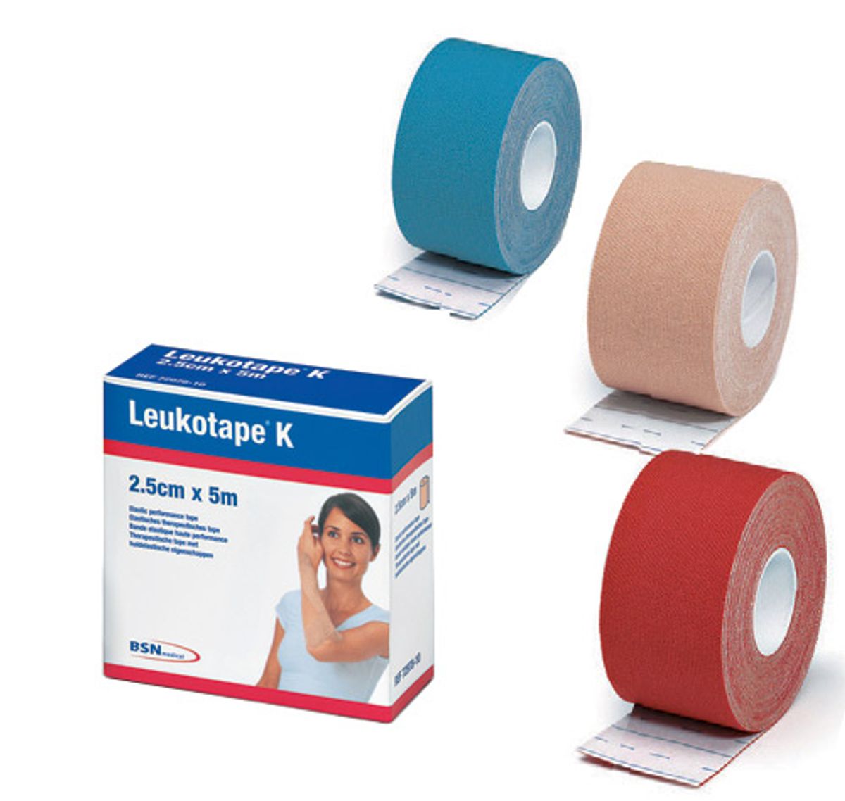 BSN Kinesiologi Tape (2,5cm x 5m) Blå